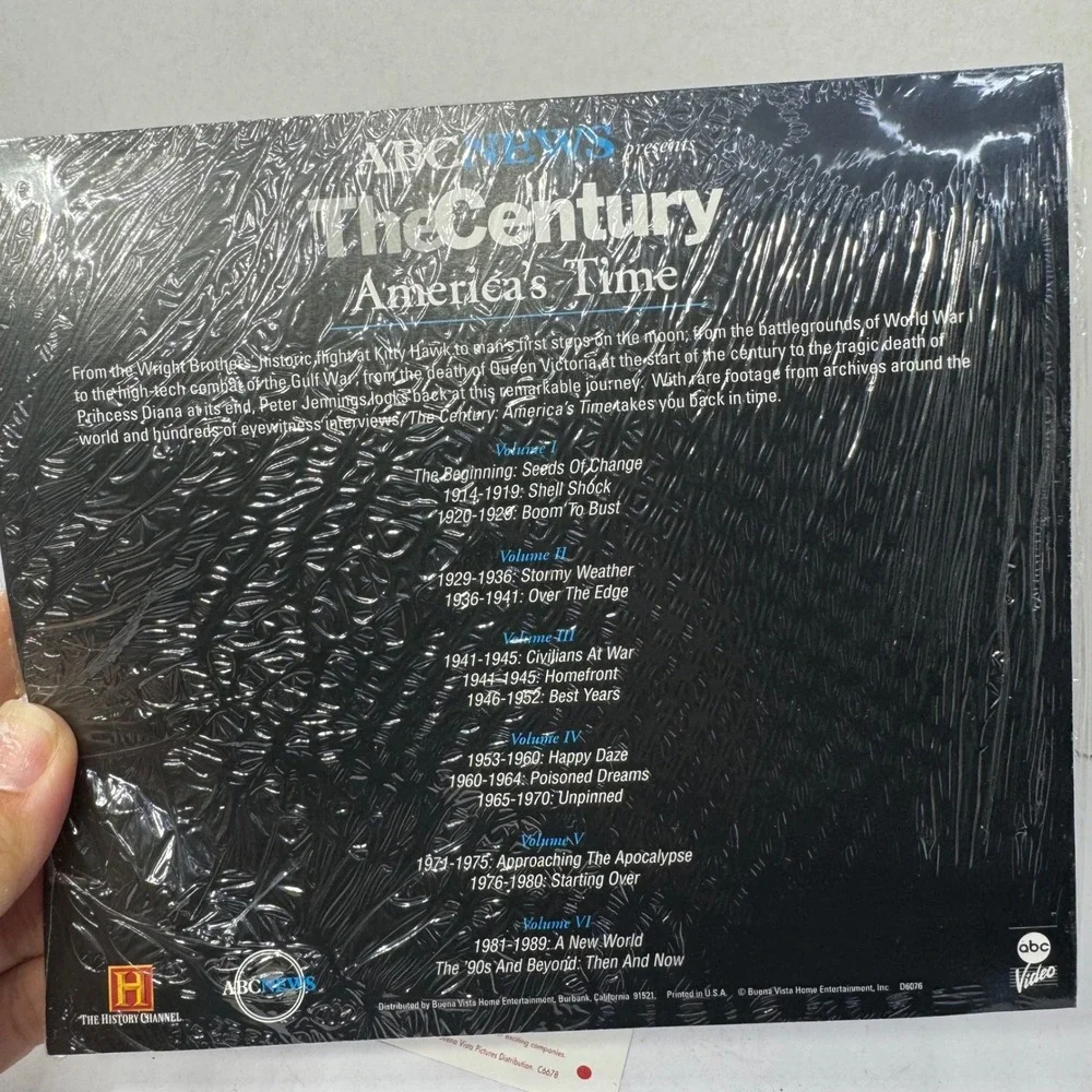 The Century America's Time with Peter Jennings 6 Volume VHS Box Set Vintage 1999